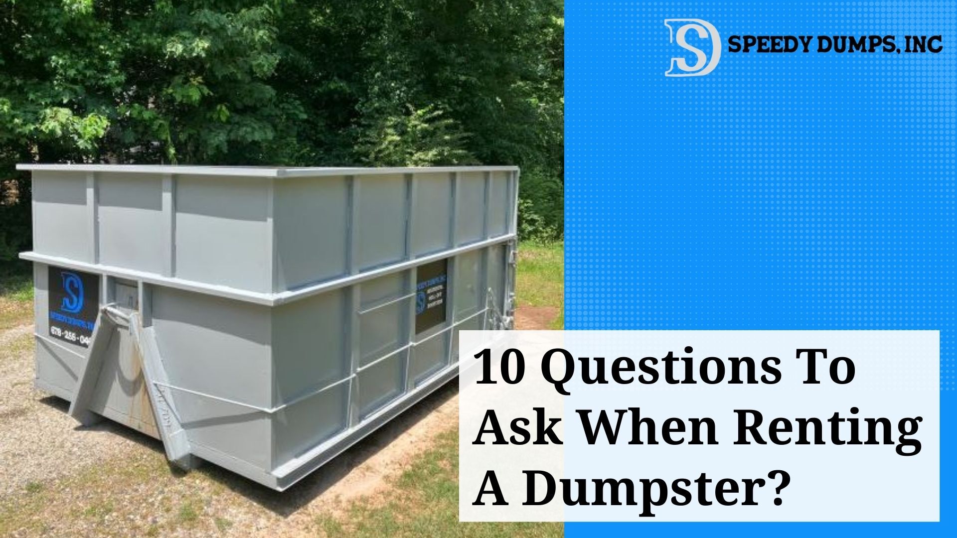 10 Questions To Ask When Renting A Dumpster?